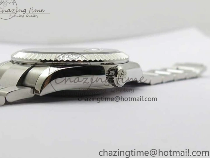 Good Copy Rolex Watches Noob Asian Sky-Dweller Best White SS 1:1 Bracelet 326934 23J Edition to TechFriendly 2880 SS Dial on 0111